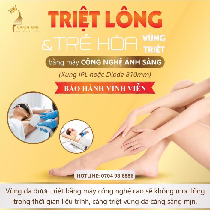 TRIỆT LÔNG VĨNH VIỄN BẢO HÀNH TRỌN ĐỜI